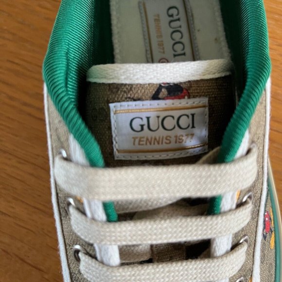 Gucci x Disney Tennis 1977 Mickey Mouse GG Supreme Monogram Sneakers G8 size 8 main image 5